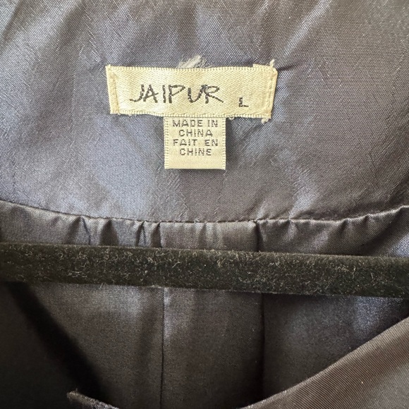 Navy Ruffled Women's Jacket - Picture 3 of 3